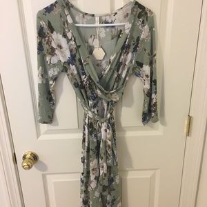 Pink blush maternity dress